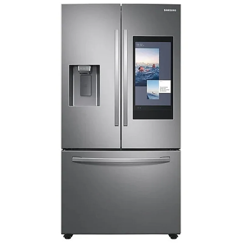 Samsung 36" 26.5 pi.cu - Réfrigérateur à portes françaises - Tablette - Distributeur d'eau et glace - Inox - RF27T5501SR/AC - Boîte ouverte