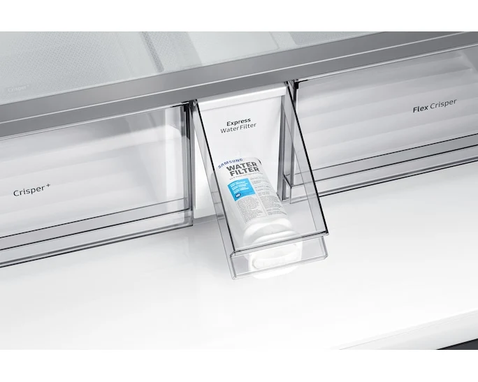 Samsung 36''Réfrigérateur - Bespoke - Personnalisable - Blanc et noir - RF23A9675AP - boîte ouverte