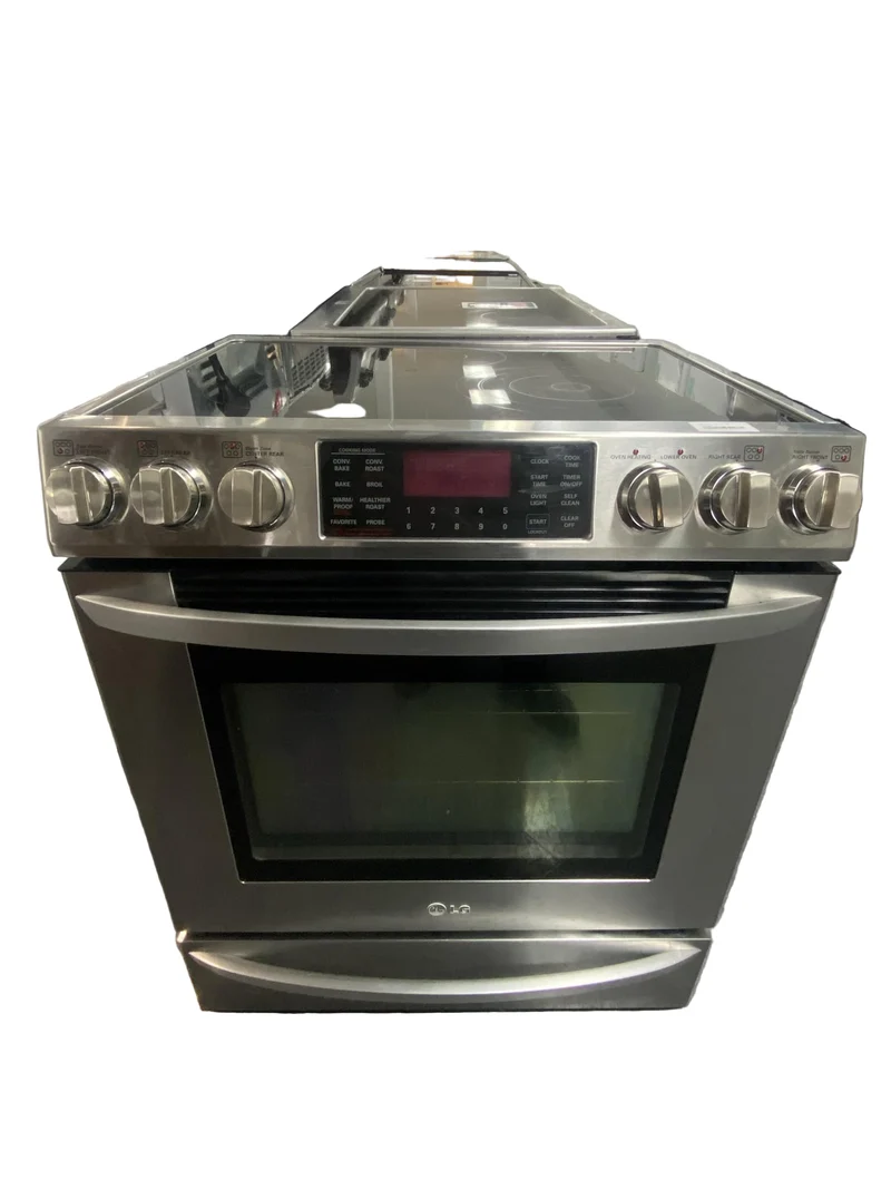 LG 30'' Cuisinière vitrocéramique - encastrable - convection - inox- reconditionné
