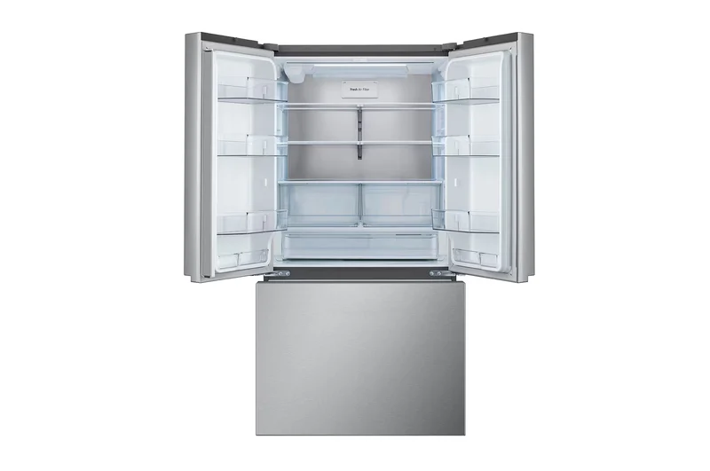 LG 36'' 26.5 pi cu - Réfrigérateur à portes françaises - Profondeur Comptoir avec Distributeur d'eau - inox - LRFLC2716S - Boîte ouverte