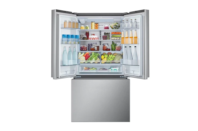 LG 36'' 26.5 pi cu - Réfrigérateur à portes françaises - Profondeur Comptoir avec Distributeur d'eau - inox - LRFLC2716S - Boîte ouverte