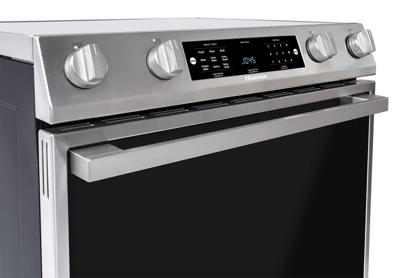 Hisense 30'' 5,8 pi.cu. Cuisinière encastrable - Friture à Air Chaud - Convection véritable - inox - HFE3501CPS - boîte ouverte
