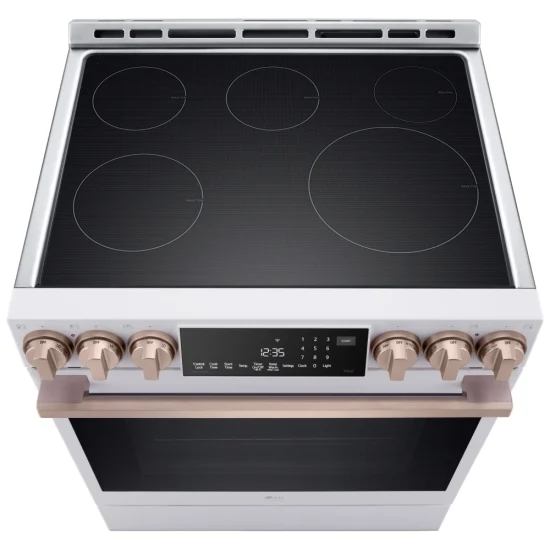 LG 30''6.3 cu. ft. - Cuisinière à induction - Blanche - LSIS6338NE - Boîte ouverte