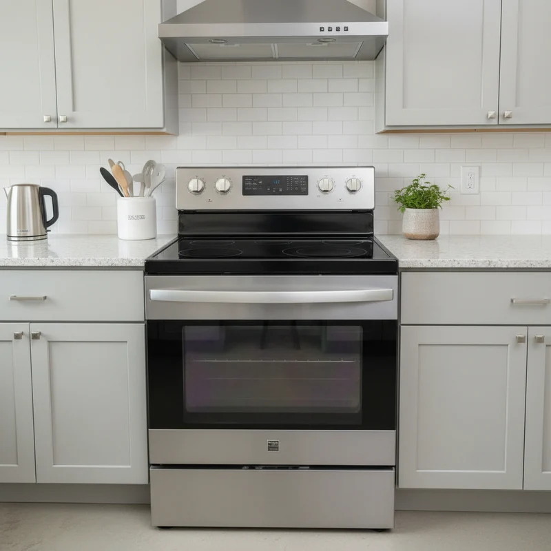 Kenmore - Cuisinière inox - Vitrocéramique - Reconditionnée