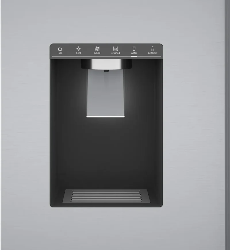 Bosch 36'' 21.6 pc Série 500 Réfrigérateur à portes françaises - Acier brossé - inox - B36CD50SNS - boîte ouverte