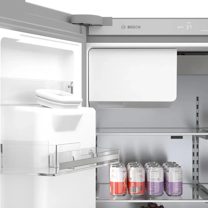 Bosch 36'' 21.6 pc Série 500 Réfrigérateur à portes françaises - Acier brossé - inox - B36CD50SNS - boîte ouverte