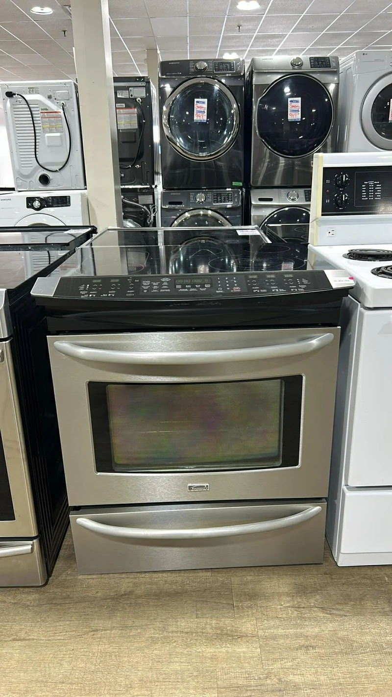 Kenmore 30'' Cuisinière Encastrée Vitrocéramique - Inox - Reconditionné