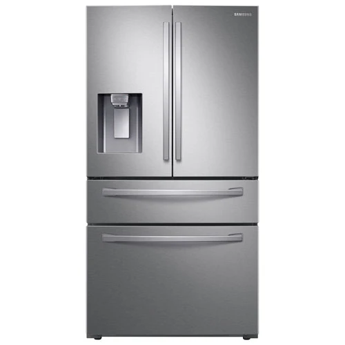 36'' 28 pi cu. Réfrigérateur à portes françaises, avec FlexZone™ et Twin Cooling Plus™ - inox - RF28R7201SR/AA - boîte ouverte