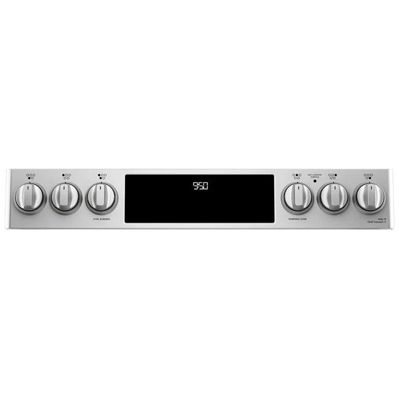 GE Cafe 30'' 5.7 pi cu Cuisinière électrique - convection - wifi - autonettoyant - Inox - CCES700P2MS - boîte ouverte