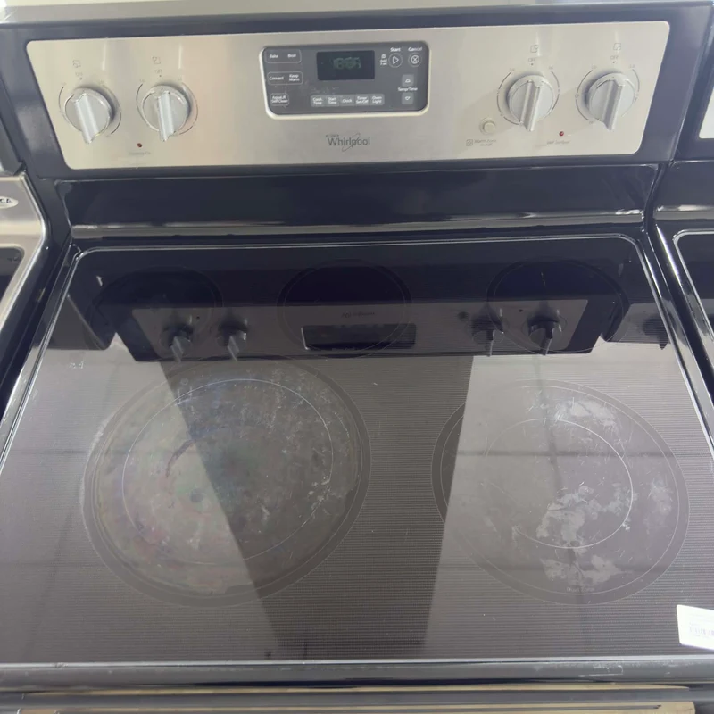 Whirlpool 30'' Cuisinière vitrocéramique- Inox- reconditionné
