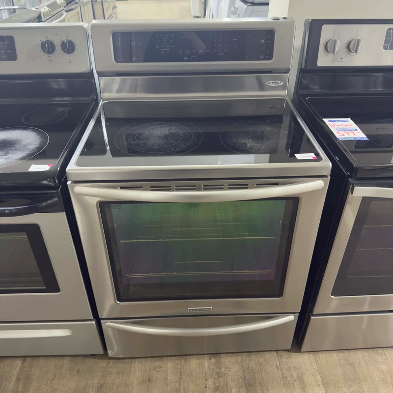 KitchenAid 30'' Cuisinière vitrocéramique- Inox- reconditionné