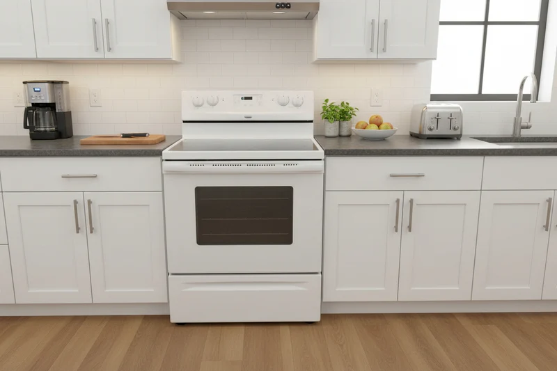 Whirlpool 30'' Cuisinière Vitrocéramique - Blanc - Reconditionné