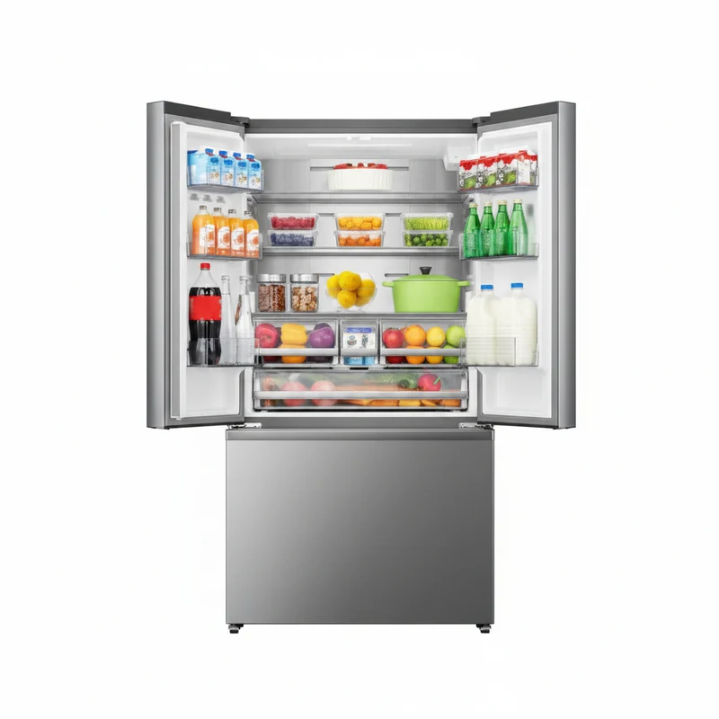 Hisense 36 po 22.4 pc Réfrigérateur à porte française -profondeur comptoir - inox - RF225C3CSEI - boîte ouverte