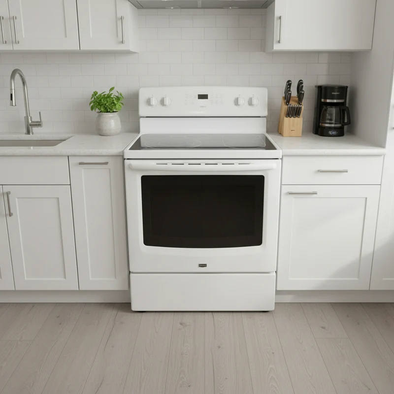 Maytag 30’’ Cuisininière vitrocéramique – blanc - reconditionné
