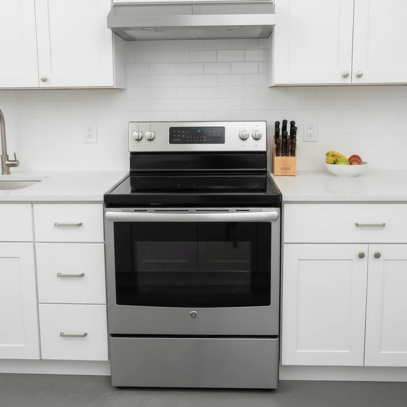 GE 30’’ Cuisininière vitrocéramique – Inox - reconditionné