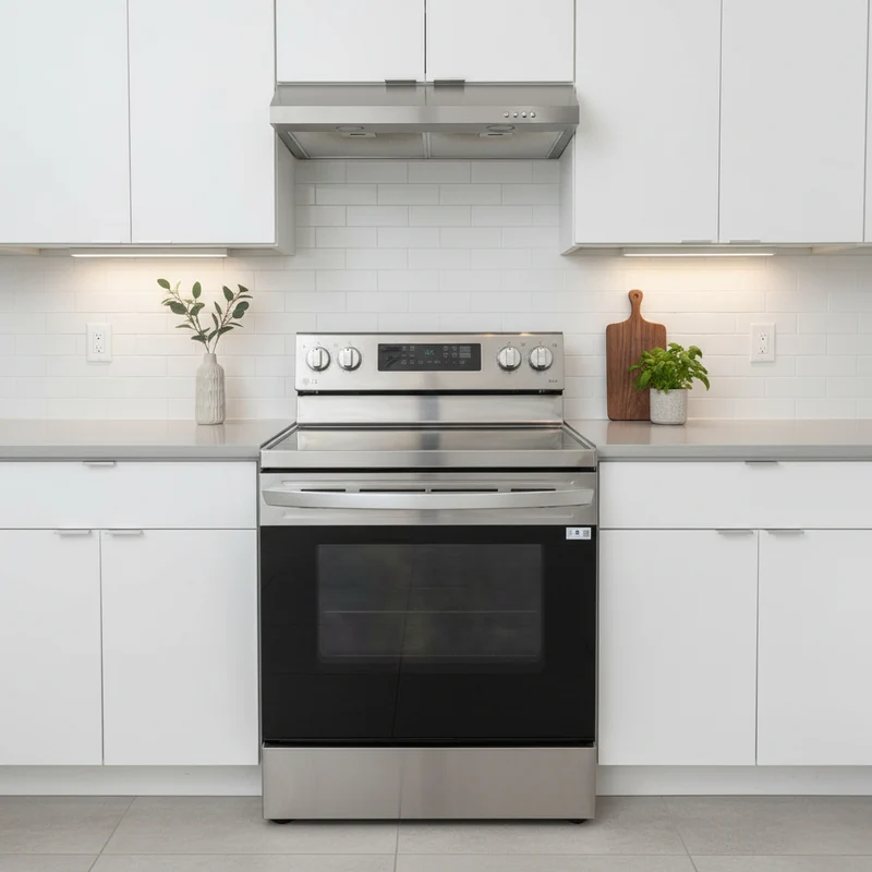 LG 30'' Cuisinière - vitrocéramique - inox - reconditionné