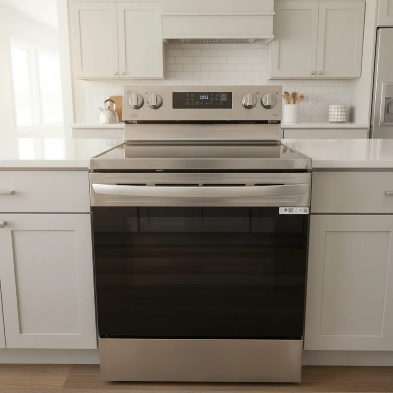LG 30'' Cuisinière - vitrocéramique - inox - reconditionné