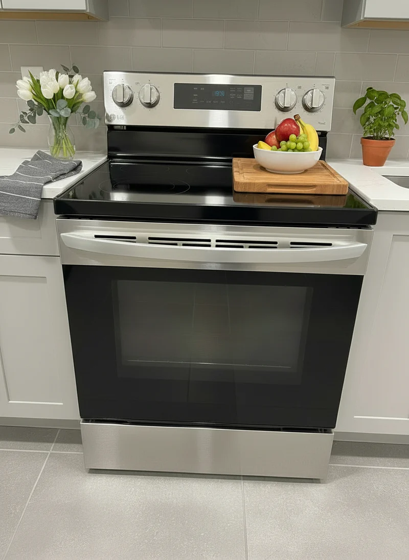 LG 30'' Cuisinière vitrocéramique - inox - reconditionné
