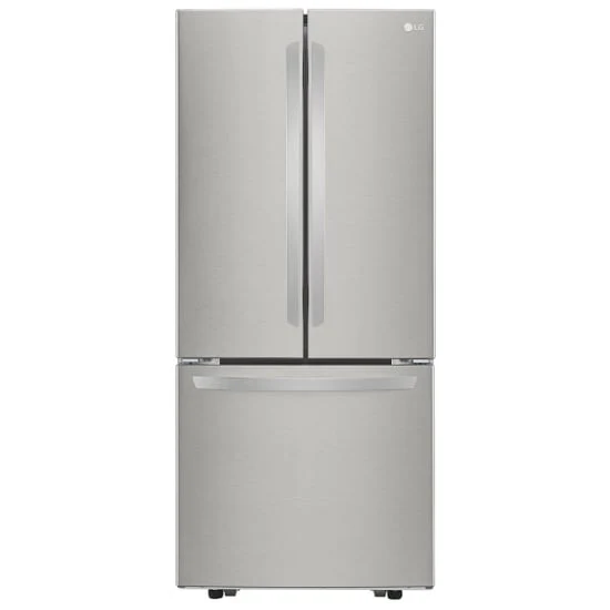 LG 30” 21.8 pi cu Réfrigérateur portes francaises – Acier inox résistant aux traces – LRFNS2200S – NEUF