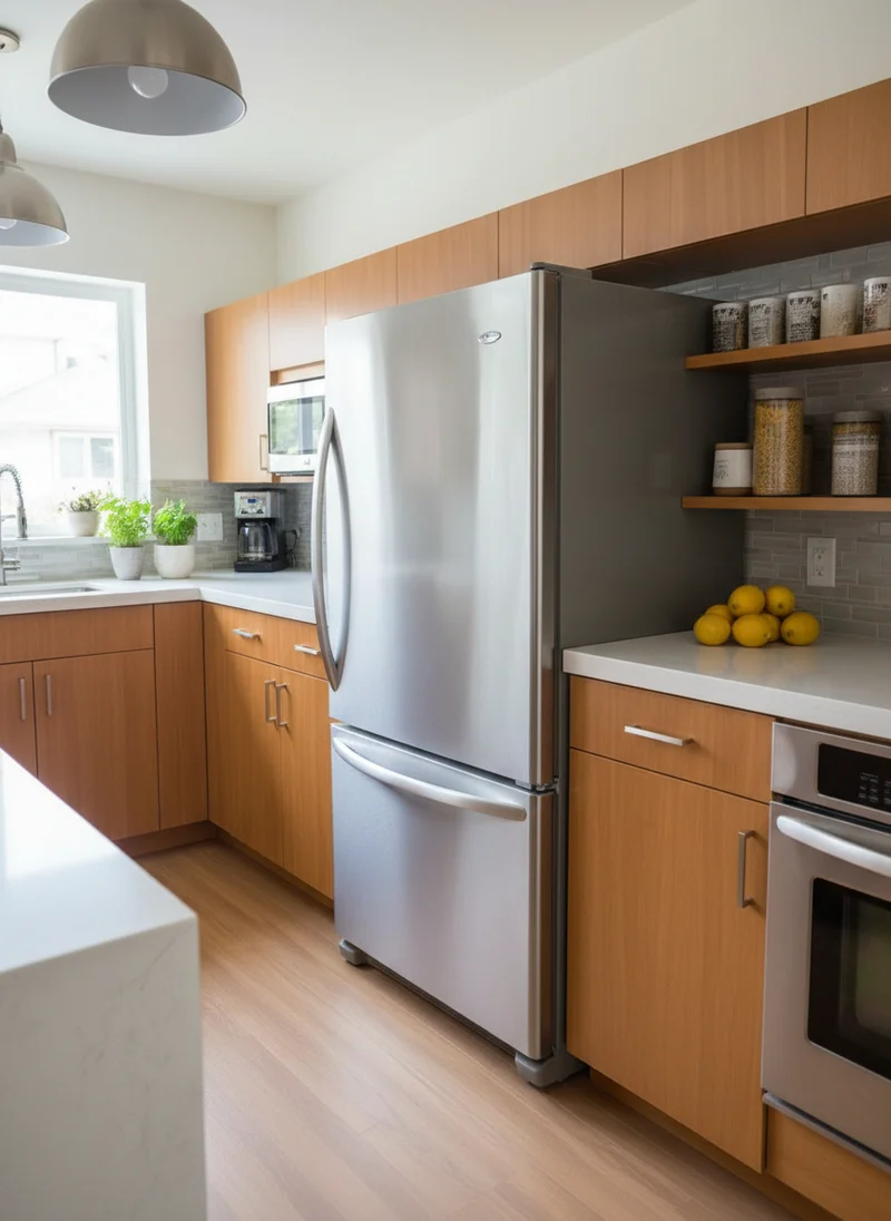 Amana 30'' Réfrigérateur - inox - Congélateur Inférieur- Reconditionné