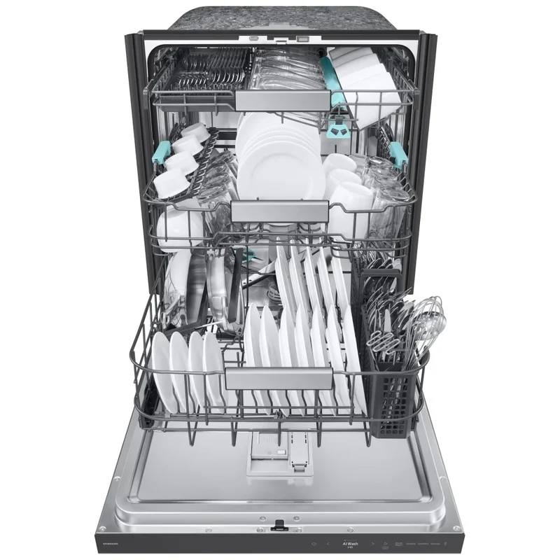 Samsung 24'' 38 dBA Lave-Vaiselle -10 cycles - inox - DW90F89T0USRAA - boîte ouverte