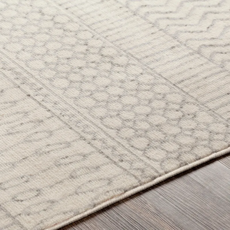 Tapis Scandinave Bohème Blanc/Gris Hama
