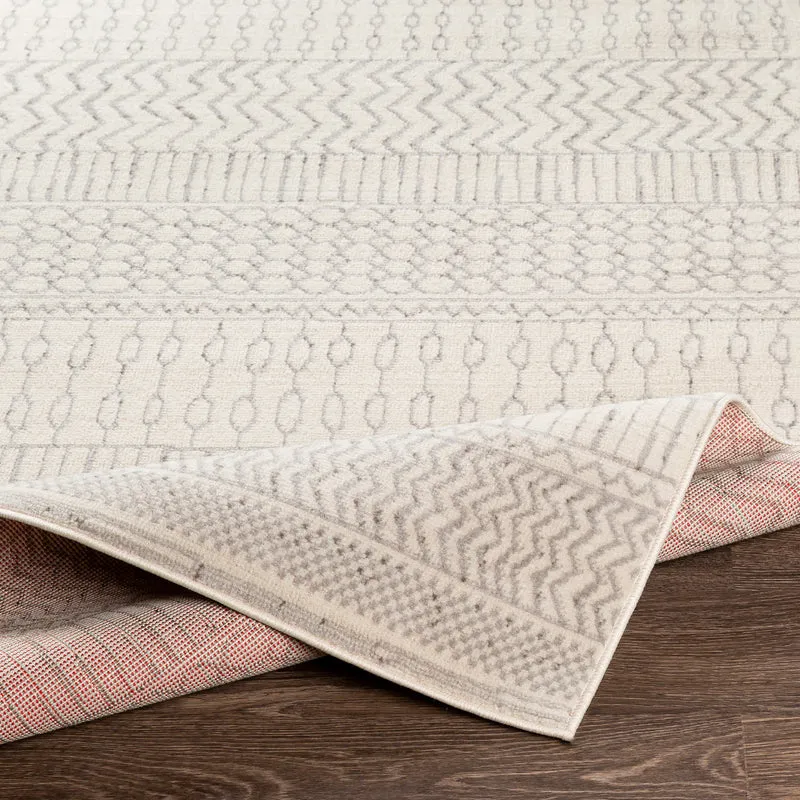 Tapis Scandinave Bohème Blanc/Gris Hama