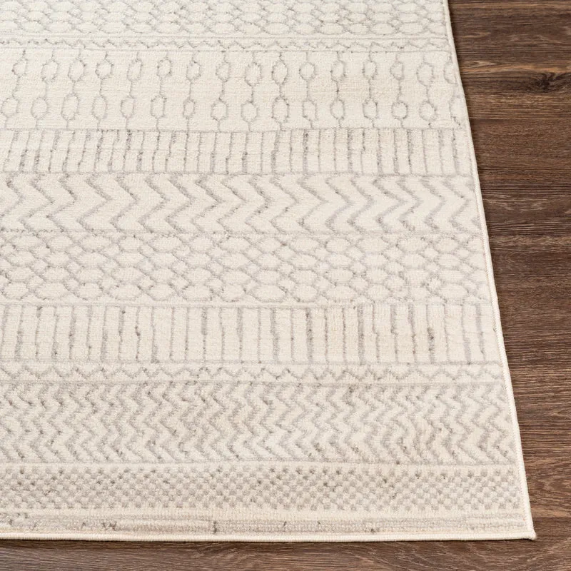 Tapis Scandinave Bohème Blanc/Gris Hama