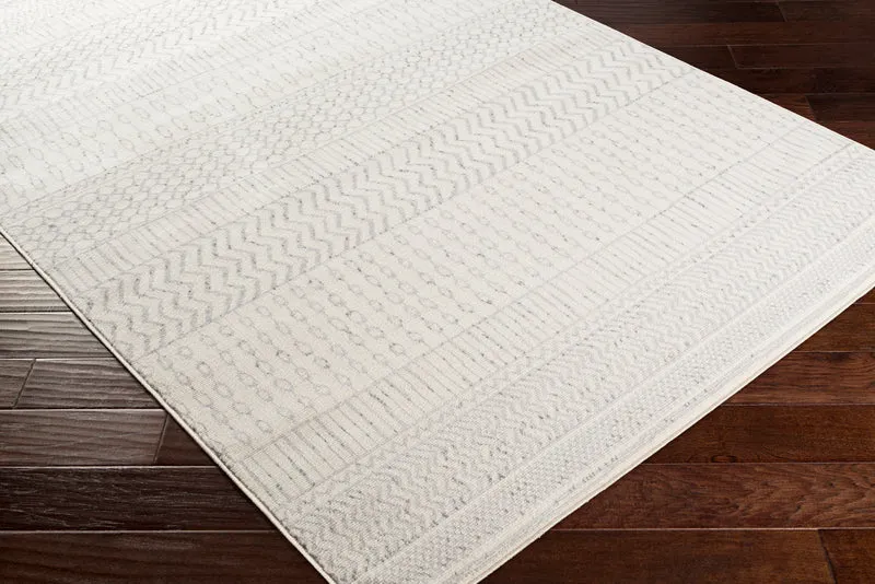 Tapis Scandinave Bohème Blanc/Gris Hama