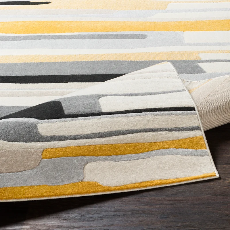 Tapis de Couloir Scandinave Moderne Multicolore/Gris Houston