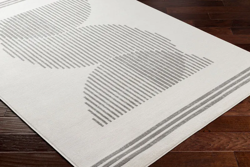 Tapis Scandinave Moderne Blanc/Gris Kobe