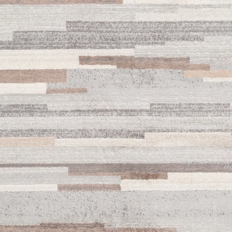 Tapis Couloir Scandinave Moderne Blanc/Marron Maastricht