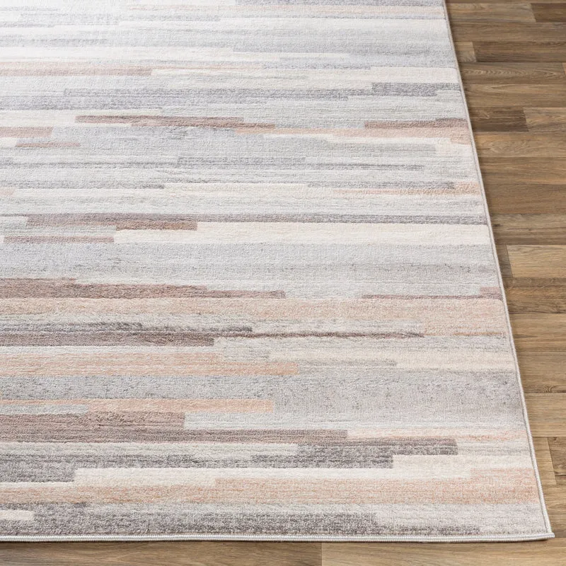 Tapis Scandinave Moderne Blanc/Marron Maastricht