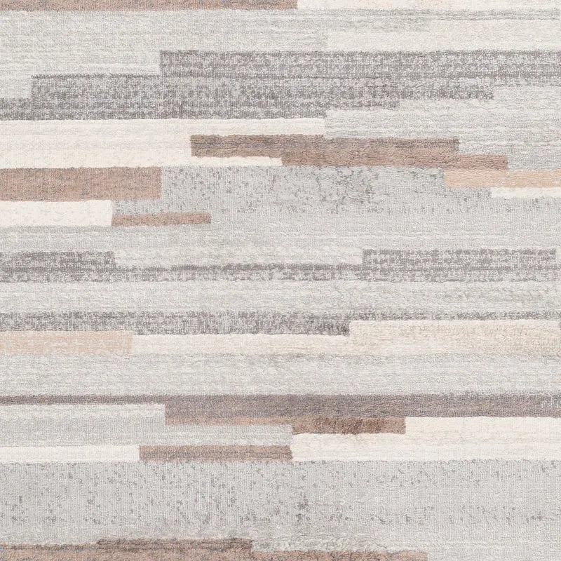Tapis Scandinave Moderne Blanc/Marron Maastricht