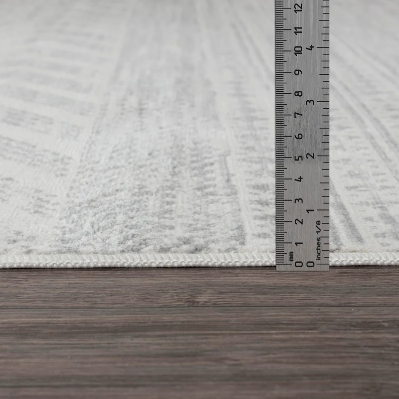 Tapis de Couloir Scandinave Bohème Gris Mykonos