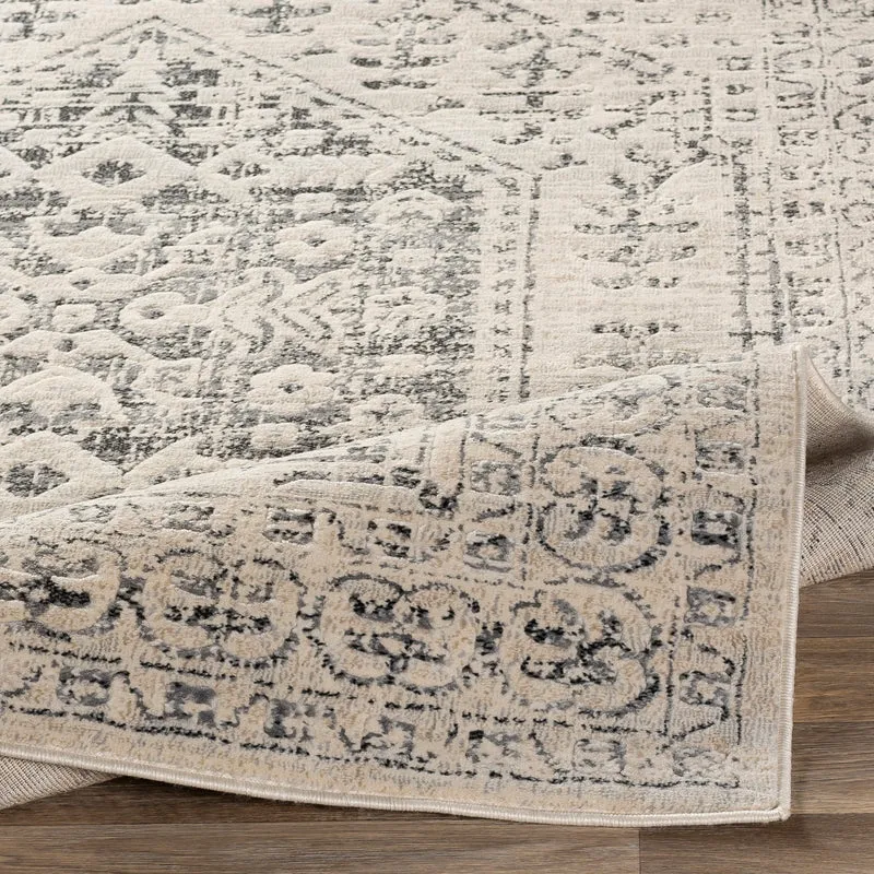 Tapis de Couloir Vintage Oriental Beige/Gris Nephi