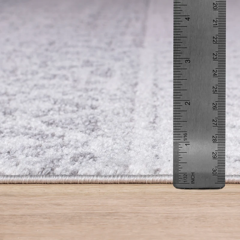 Tapis Scandinave Bohème Gris/Blanc Nice