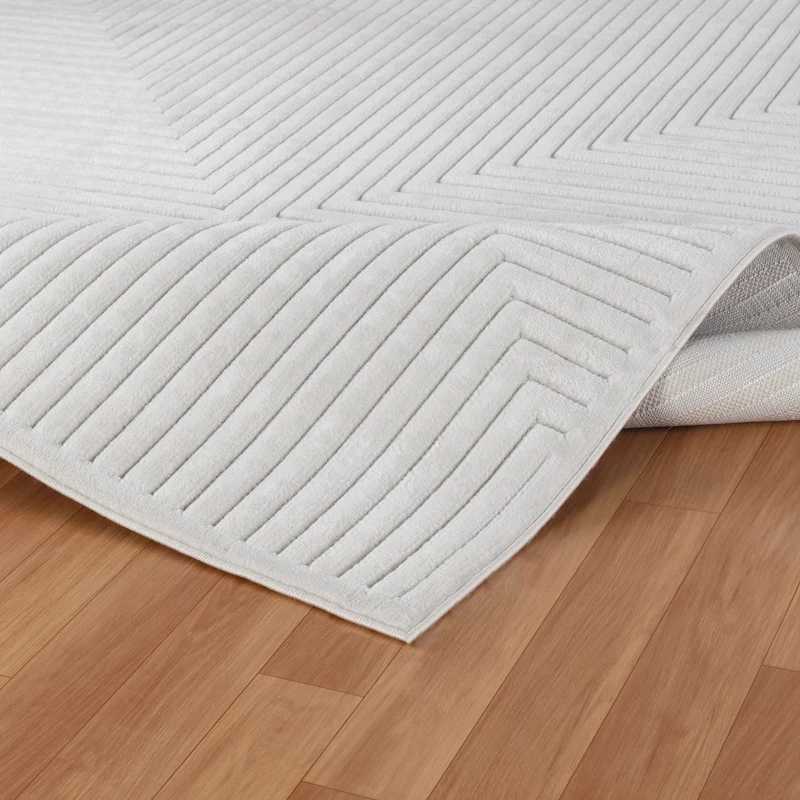 Tapis d'Intérieur/Extérieur Scandinave Moderne Blanc 7 Rockford