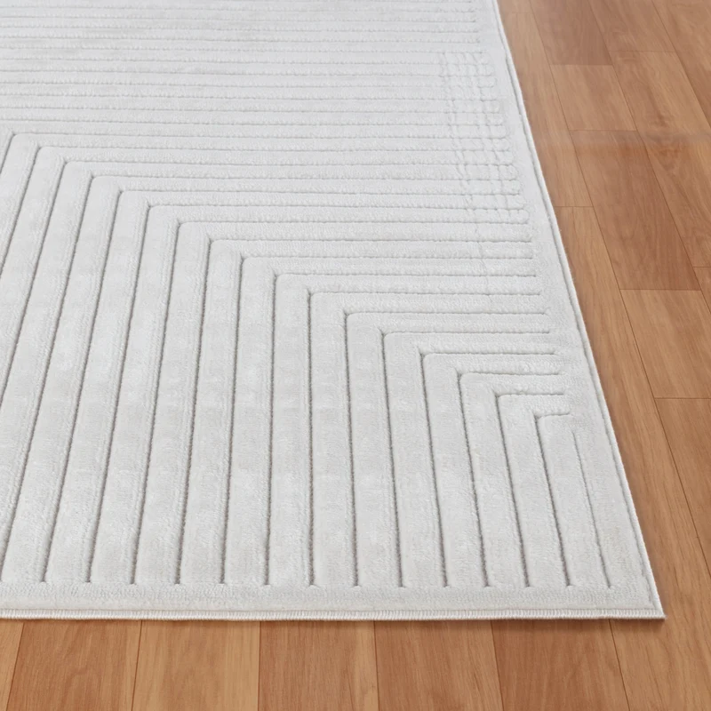 Tapis d'Intérieur/Extérieur Scandinave Moderne Blanc 7 Rockford