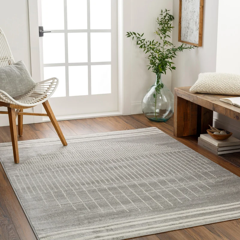 Tapis Scandinave Moderne Gris/Beige Santiago