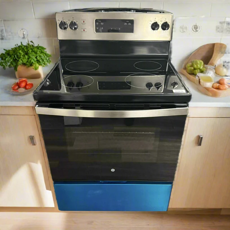 GE 30" Cuisinière vitrocéramique - inox- reconditionnée