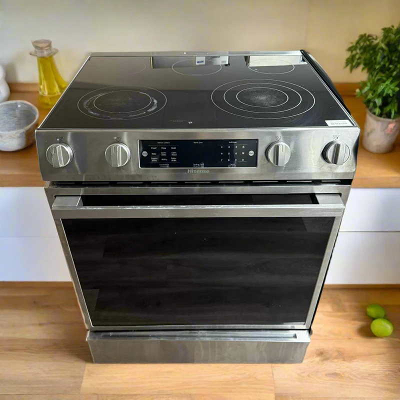 Hisense 30'' Cuisinière vitrocéramique encastrer- inox- reconditionnée