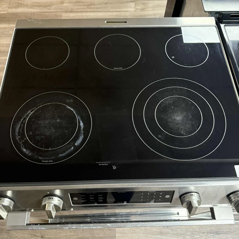 Hisense 30'' Cuisinière vitrocéramique encastrer- inox- reconditionnée