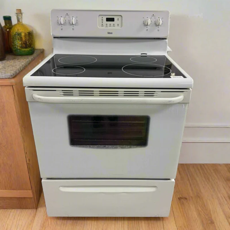 Gibson 30'' Cuisinière vitrocéramique - blanc- reconditionnée
