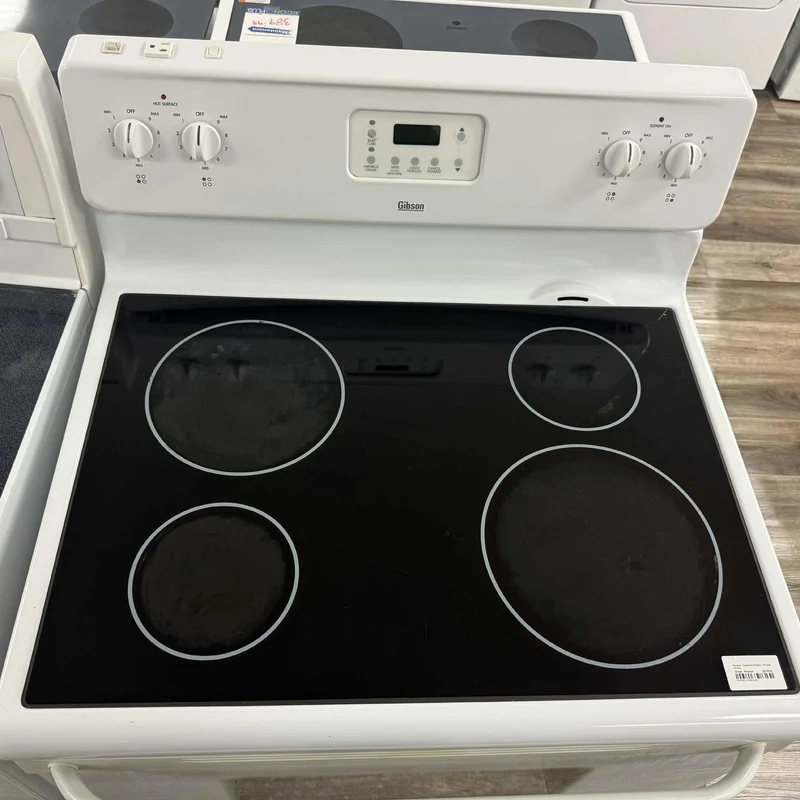 Gibson 30'' Cuisinière vitrocéramique - blanc- reconditionnée