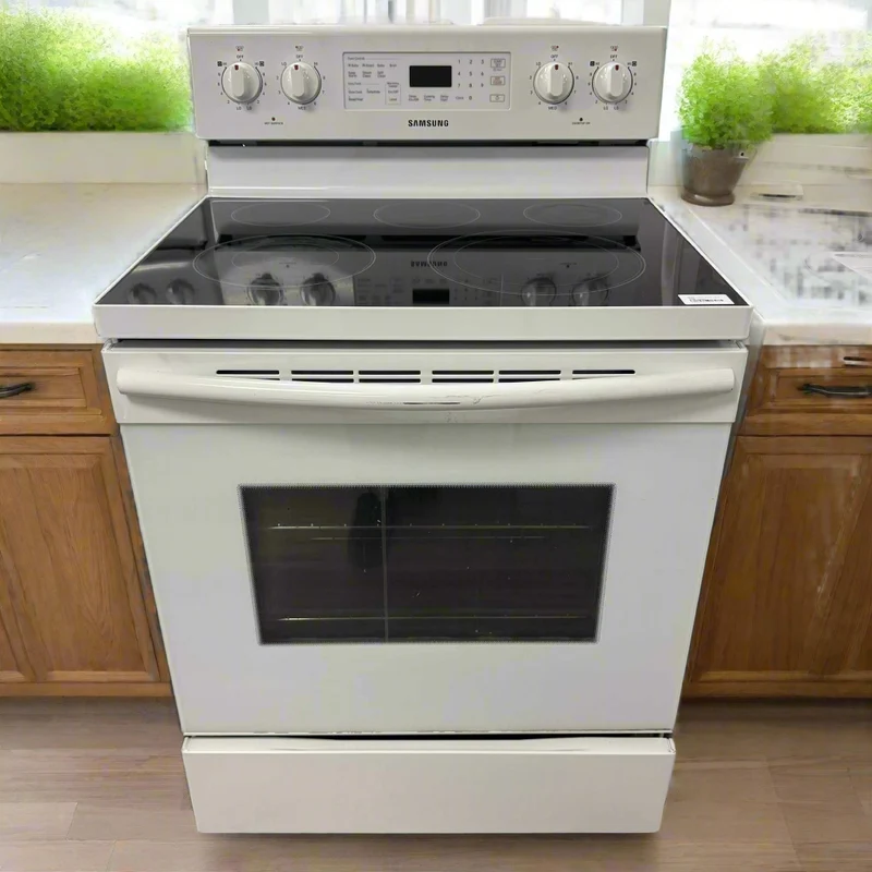 Samsung 30'' Cuisinière vitrocéramique- Blanc - Reconditionnée