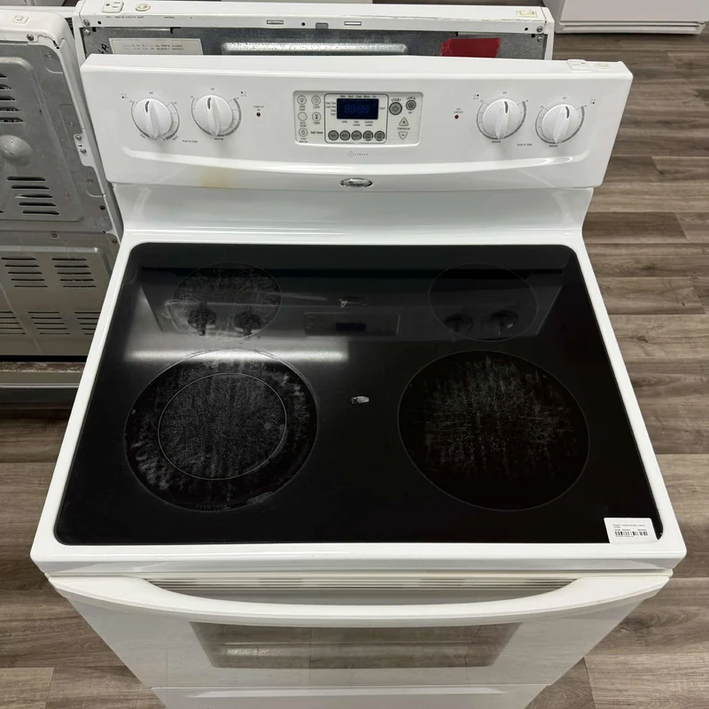 Whirlpool 30'' Cuisinière vitrocéramique - blanc- reconditionnée