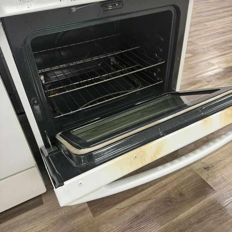 Amana 30'' Cuisinière vitrocéramique encastrable - blanc- reconditionée