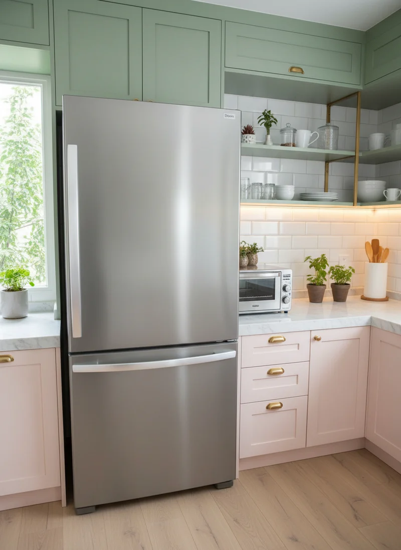 Whirlpool 30'' Réfrigérateur - inox - Congélateur Inférieur- Reconditionné