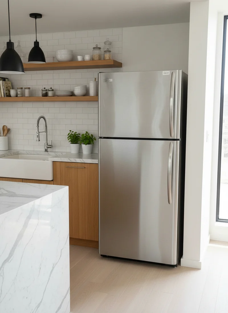 Frigidaire 30'' Réfrigérateur - inox - Congélateur Supérieur - Reconditionné